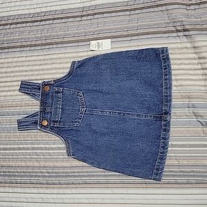 Girls 12-18 months Blue jean overall dress